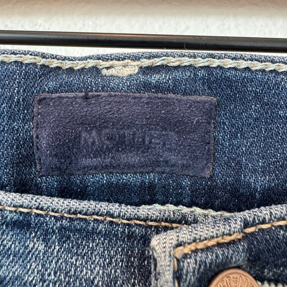 Mother Denim Mid Rise Dazzler Ankle On The Edge Size 25 - Picture 5 of 11